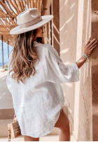 Lniana koszula Sun Symphony biała