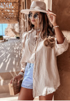 Lniana koszula Sun Symphony beżowa