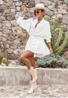 Shirt Warm Afternoons in white