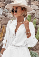 Shirt Warm Afternoons in white