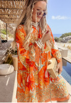 Wzorzysta Dress Magnala Rio in orange