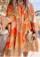 Wzorzysta Dress Magnala Rio in orange