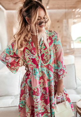 Patterned Magnala Aria pink dress
