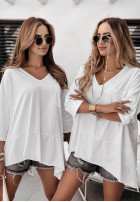 Blouse z kieszonką Sometimes in white