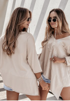 Blouse z kieszonką Sometimes in beige