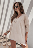 Blouse z kieszonką Sometimes in beige