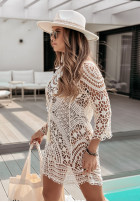 Koronkowa bluzka boho Saltwater beżowa