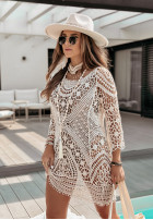 Koronkowa bluzka boho Saltwater beżowa