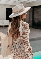 Koronkowa Blouse boho Saltwater in beige