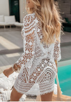 Koronkowa Blouse boho Saltwater in white