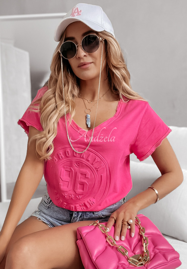 Lekki T-shirt Brooklyn różowy