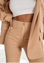Eleganckie spodnie Trend Setter jasnocamelowe