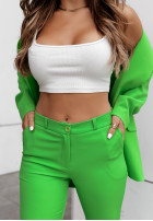 Eleganckie Trousers Key To Success in green