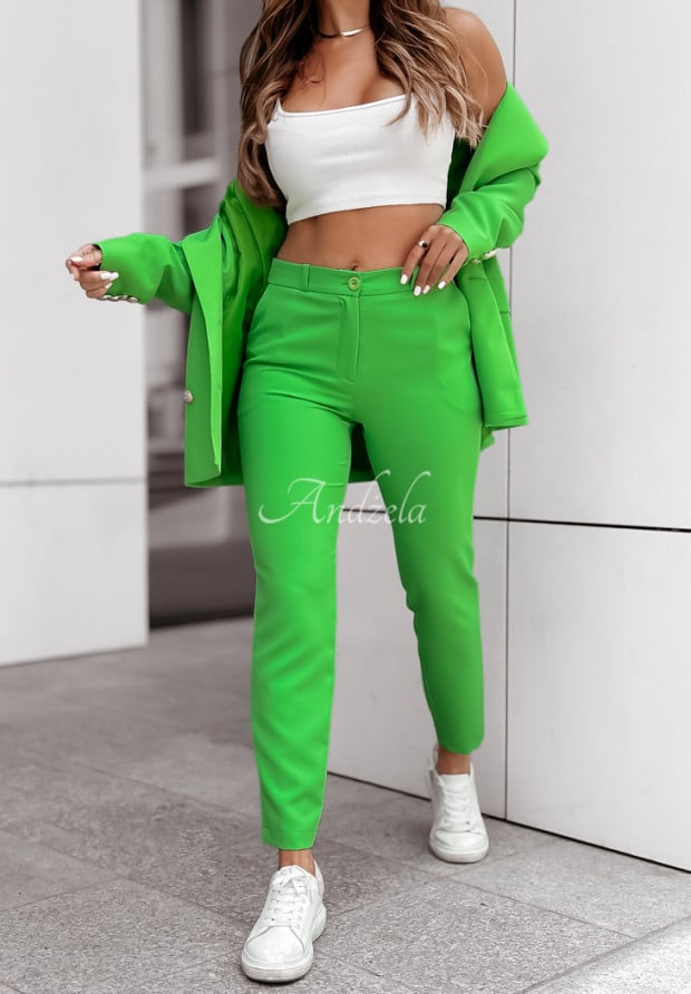 Eleganckie spodnie Key To Success zielone