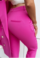 Eleganckie spodnie Key To Success fuksjowe