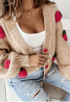 Zapinany kardigan Berry Lover camelowy