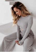 Set Blouse i Trousers wide leg Don’t Stop in grey