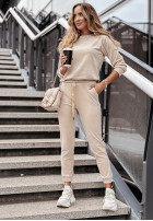 Welurowy Set Now You Know in beige