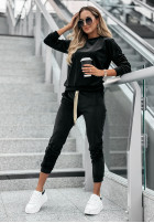 Welurowy Set Now You Know  in black