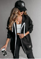 Rozpinana Sweatshirt z kapturem Siempre in black