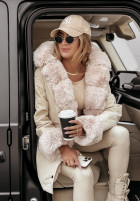 Jacket parka z futerkiem Stay Warm in beige