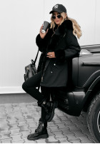 Jacket parka z futerkiem Stay Warm in black