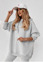 Set 3in1 Leggings, Top i Sweatshirt Super Fit in grey Melange