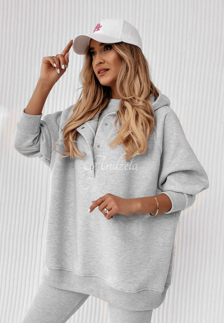 Complete 3in1 leggings, top in bluza Super Fit szary