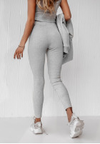 Set 3in1 Leggings, Top i Sweatshirt Super Fit in grey Melange