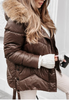 short Pikowana Jacket The Luckiest in chocolate