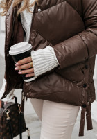 short Pikowana Jacket The Luckiest in chocolate