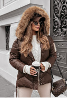 short Pikowana Jacket The Luckiest in chocolate