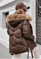short Pikowana Jacket The Luckiest in chocolate