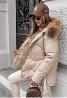 short Pikowana Jacket The Luckiest in beige