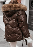 short Pikowana Jacket The Luckiest in chocolate