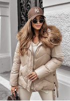 short Pikowana Jacket The Luckiest in beige