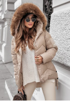 short Pikowana Jacket The Luckiest in beige