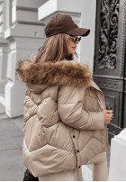 short Pikowana Jacket The Luckiest in beige