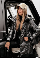Pikowana Jacket z kapturem Autumn Colors in black