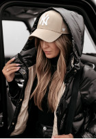 Pikowana Jacket z kapturem Autumn Colors in black