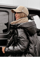 Pikowana Jacket z kapturem Autumn Colors in black