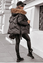 short Pikowana Jacket The Luckiest in black