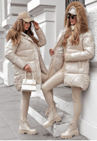 Długa Pikowana Jacket The Luckiest in ecru