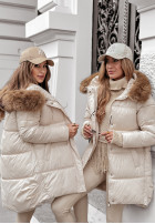 Długa Pikowana Jacket The Luckiest in ecru