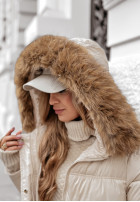 Długa Pikowana Jacket The Luckiest in ecru