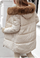 Długa Pikowana Jacket The Luckiest in ecru