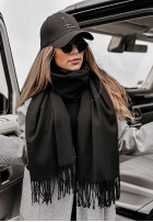 Shawl z frędzlami Closer To Heaven  in black