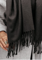 Shawl z frędzlami Closer To Heaven  in black