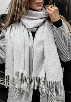 Closer To Heaven grey fringed scarf