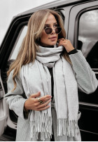 Shawl z frędzlami Closer To Heaven in grey